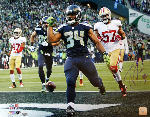 Thomas Rawls Autographed 16x20 Photo Seattle Seahawks MCS Holo Stock #105076 - RSA