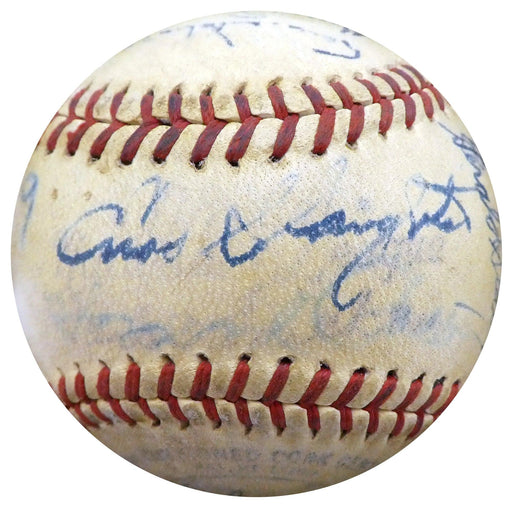 1947 St. Louis Cardinals Autographed Official Baseball With 27 Total Signatures Including Enos Slaughter Beckett BAS #A52646 - RSA