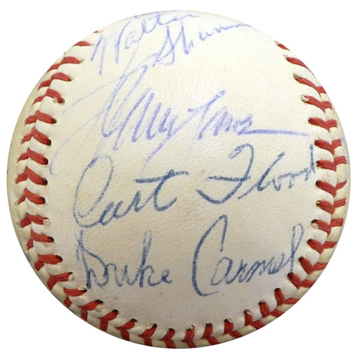 1960 Spring Training Autographed Official Baseball With 28 Total Signatures Including Curt Flood Beckett BAS #A52652 - RSA