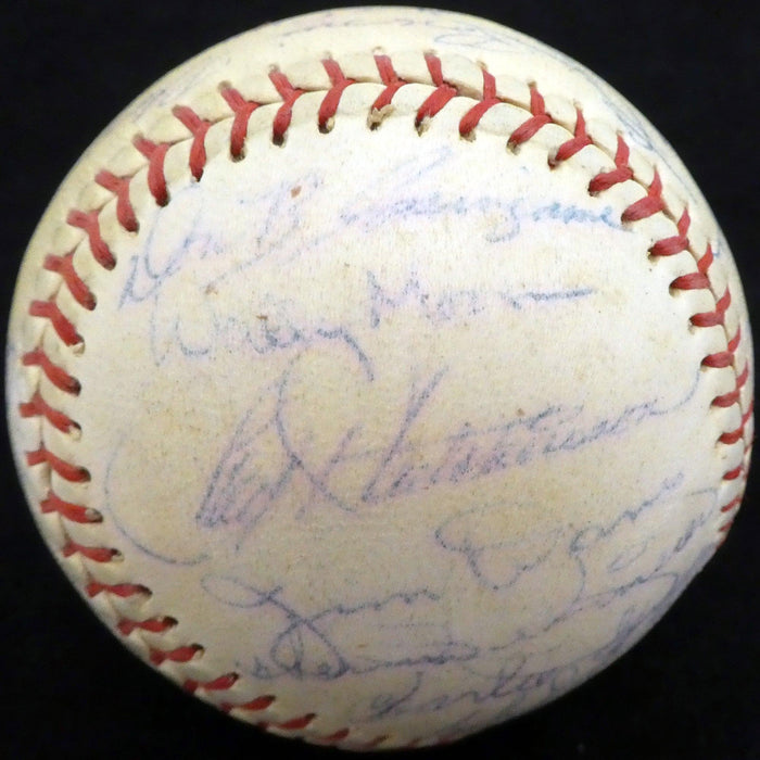 1957 St. Louis Cardinals Autographed Official Baseball With 30 Total Signatures Including Stan Musial & Fred Hutchinson Beckett BAS #A52660 - RSA