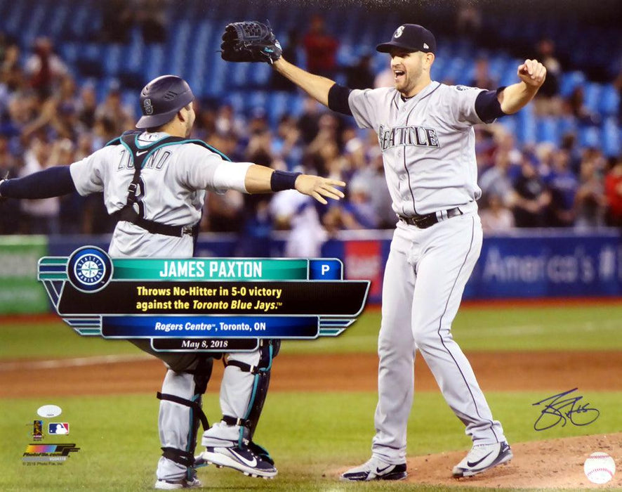 James Paxton Autographed 16x20 Photo Seattle Mariners No Hitter MCS Holo Stock #134411 - RSA