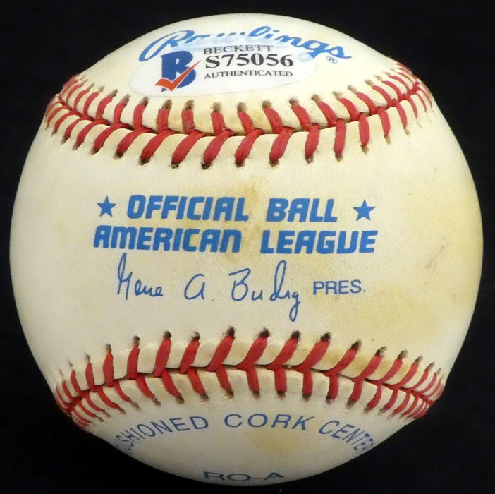 Bill Bradley Autographed Official AL Baseball US Senator, New York Knicks Beckett BAS #S75056 - RSA