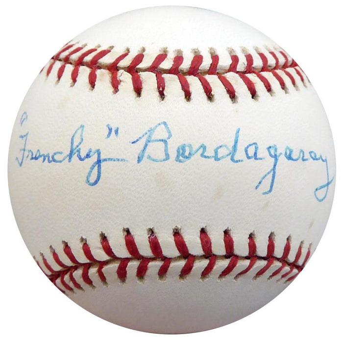 Frenchy Bordagary Autographed Official NL Baseball Brooklyn Dodgers Beckett BAS #F26218 - RSA
