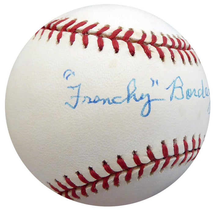 Frenchy Bordagary Autographed Official NL Baseball Brooklyn Dodgers Beckett BAS #F26218 - RSA