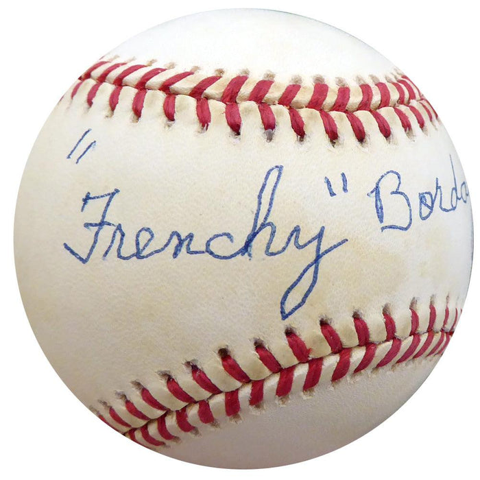 Frenchy Bordagary Autographed Official NL Baseball Brooklyn Dodgers Beckett BAS #F26222 - RSA
