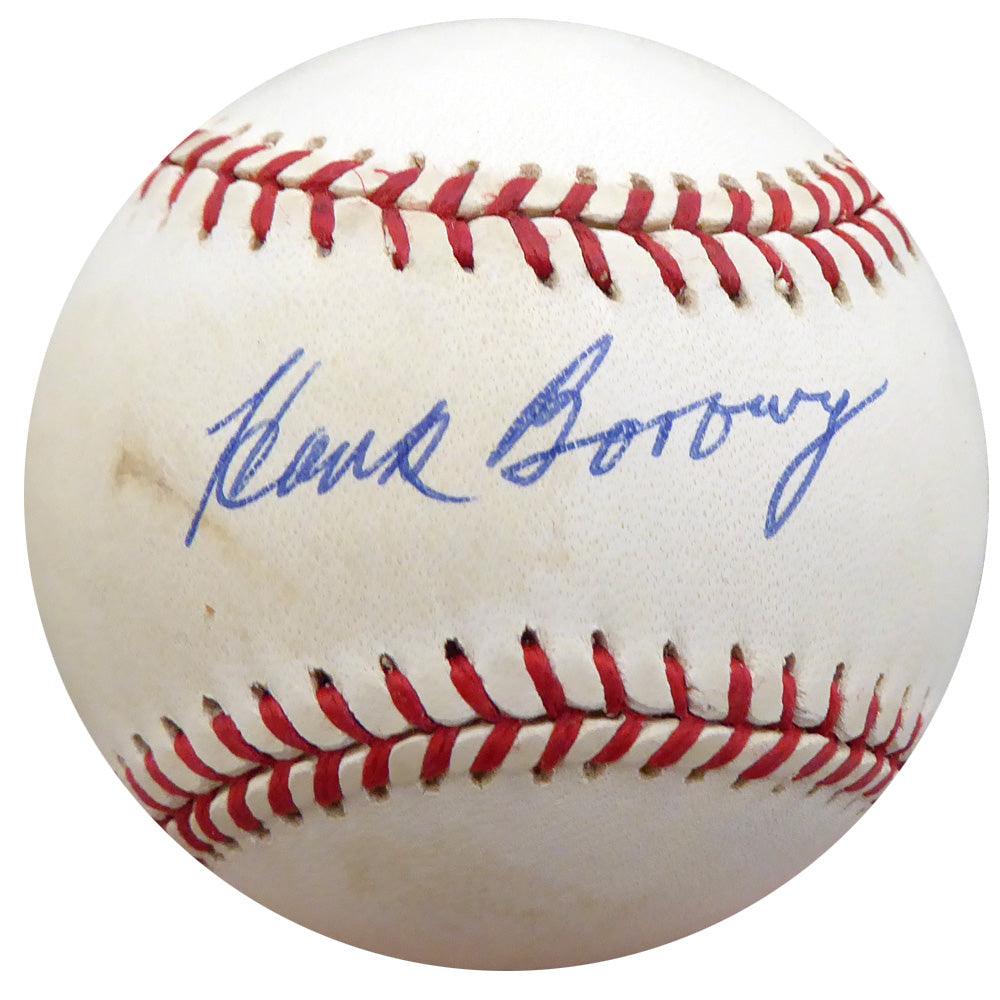Hank Borowy Autographed Official AL Baseball New York Yankees, Chicago Cubs Beckett BAS #F26231 - RSA