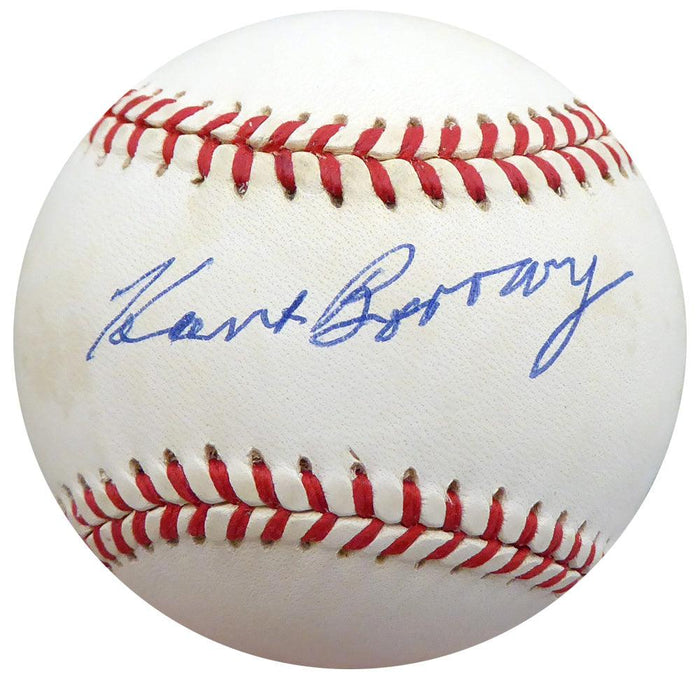 Hank Borowy Autographed Official AL Baseball New York Yankees, Chicago Cubs Beckett BAS #F26233 - RSA