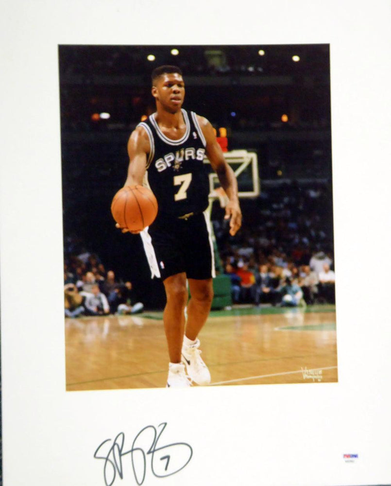 J.R. Reid Autographed 16x20 Matted Photo San Antonio Spurs PSA/DNA #AB53603 - RSA