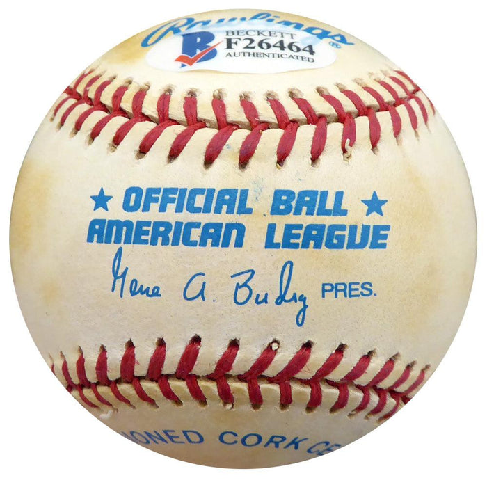 Bubba Church Autographed Official AL Baseball Philadelphia Phillies, Cincinnati Reds Beckett BAS #F26464 - RSA