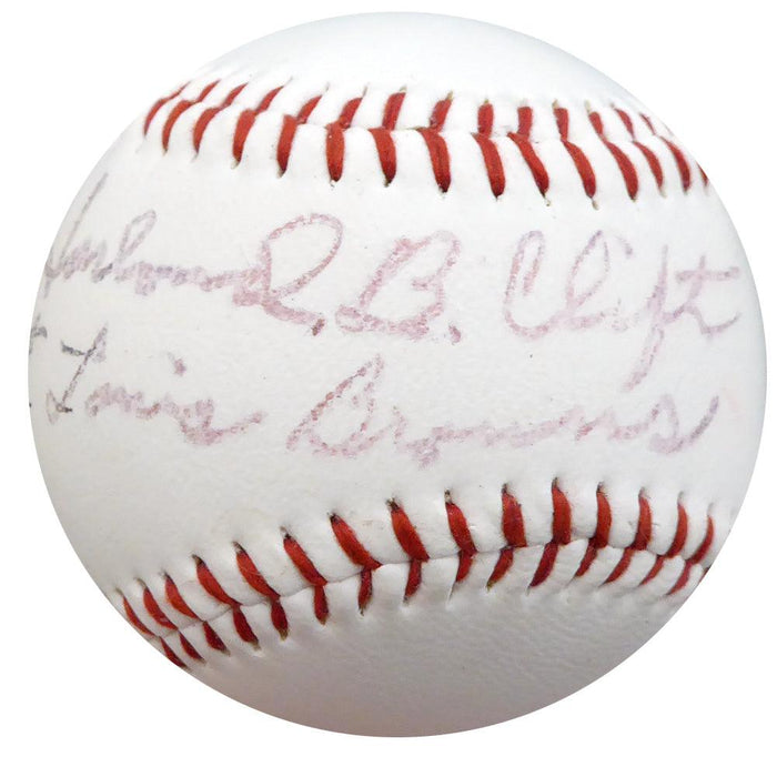 Harlond Clift Autographed Official OL Baseball St. Louis Browns "St. Louis Browns" Beckett BAS #F26484 - RSA