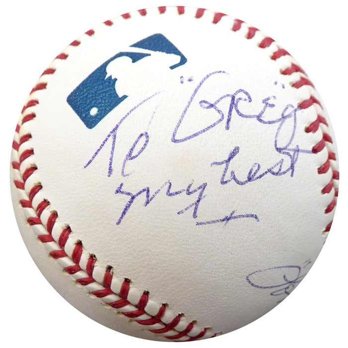 Lonny Frey Autographed Official MLB Baseball Brooklyn Dodgers "To Greg My Best" Beckett BAS #F26645 - RSA