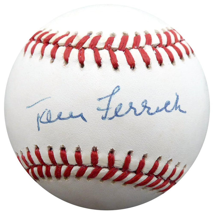 Tom Ferrick Autographed Official AL Baseball New York Yankees Beckett BAS #F26655 - RSA