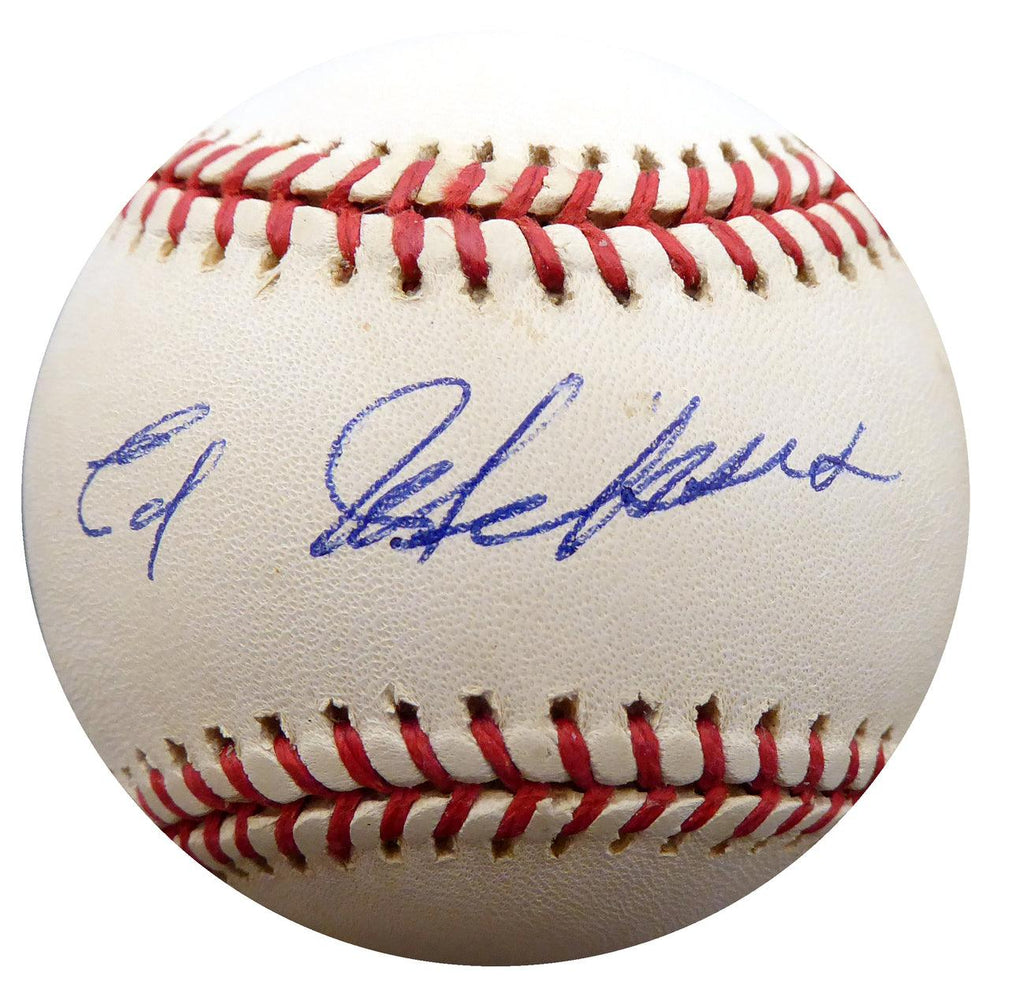 Ed Miksis Autographed Official NL Baseball Brooklyn Dodgers Beckett BAS #F27062 - RSA