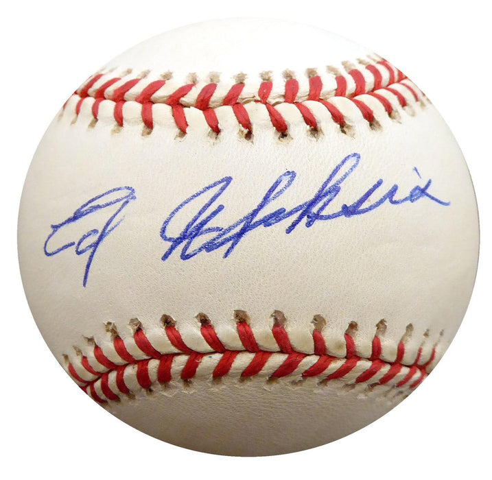 Ed Miksis Autographed Official NL Baseball Brooklyn Dodgers Beckett BAS #F27066 - RSA