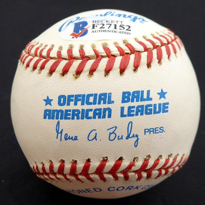 Bud Metheny Autographed Official AL Baseball New York Yankees "#3" Beckett BAS #F27152 - RSA