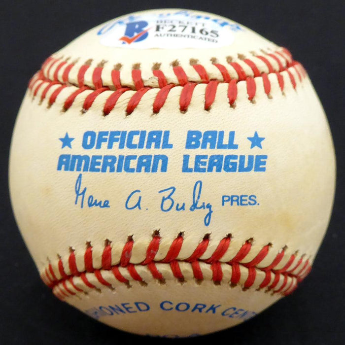 Bud Metheny Autographed Official AL Baseball New York Yankees "#3" Beckett BAS #F27165 - RSA