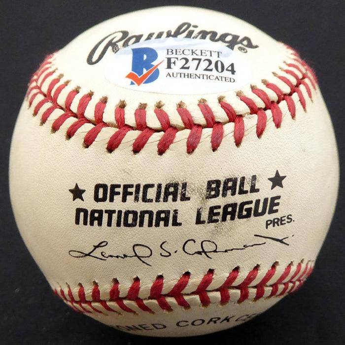 Jim McAndrew Autographed Official NL Baseball 1969 New York Mets Beckett BAS #F27204 - RSA