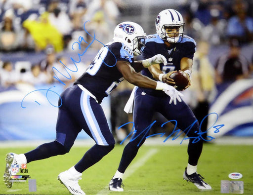 Marcus Mariota & DeMarco Murray Autographed 16x20 Photo Tennessee Titans PSA/DNA Stock #113554 - RSA