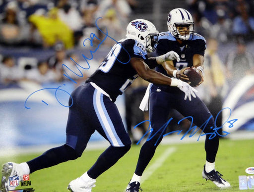 Marcus Mariota & DeMarco Murray Autographed 16x20 Photo Tennessee Titans PSA/DNA Stock #113554 - RSA