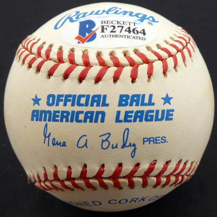 Pete Suder Autographed Official AL Baseball Philadelphia A's Beckett BAS #F27464 - RSA