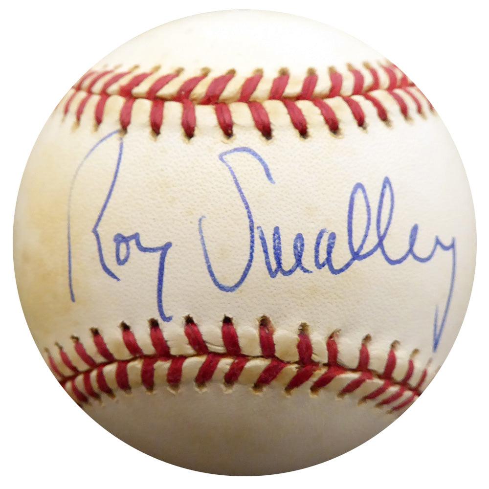 Roy Smalley Sr. Autographed Official NL Baseball Milwaukee Braves, Chicago Cubs Beckett BAS #F27487 - RSA