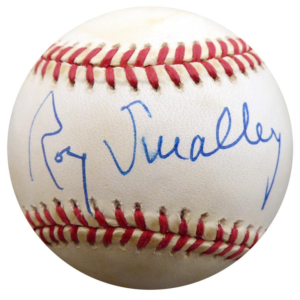 Roy Smalley Sr. Autographed Official NL Baseball Milwaukee Braves, Chicago Cubs Beckett BAS #F27492 - RSA