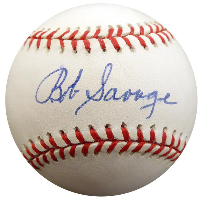 Bob Savage Autographed Official AL Baseball Philadelphia A's Beckett BAS #F27514 - RSA