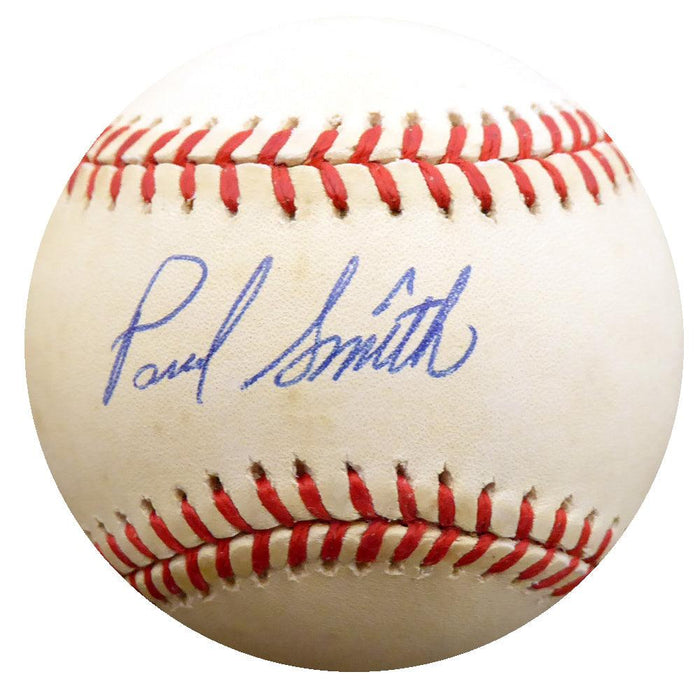 Paul Smith Autographed Official NL Baseball Pittsburgh Pirates, Chicago Cubs Beckett BAS #F27569 - RSA