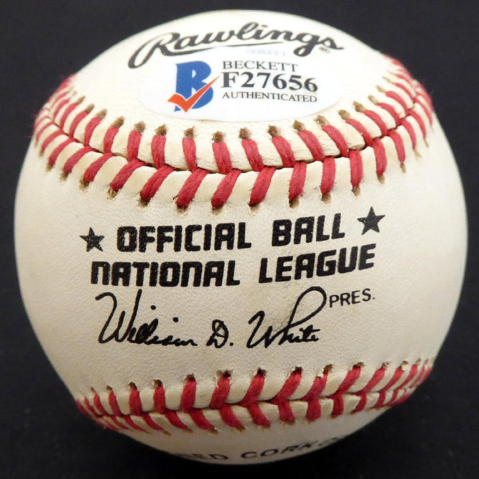 Marv Throneberry Autographed Official NL Baseball Oakland A's, New York Yankees Beckett BAS #F27656 - RSA