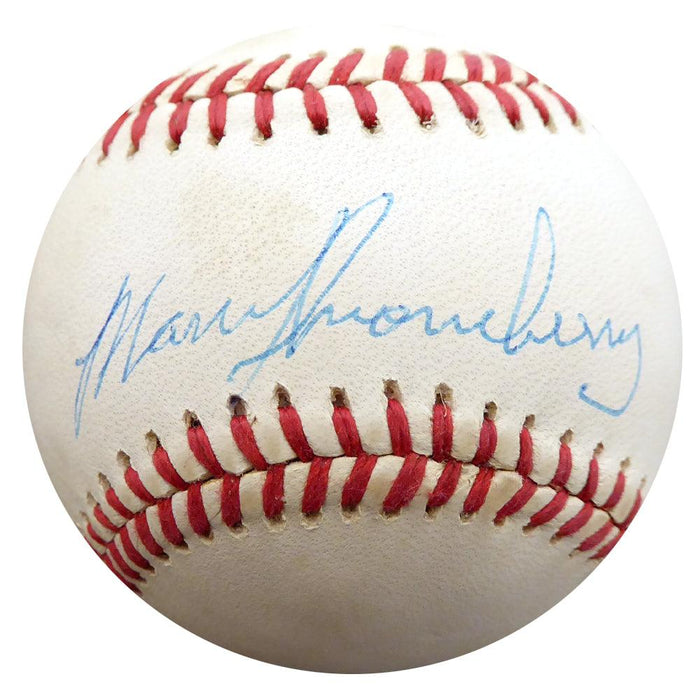 Marv Throneberry Autographed Official NL Baseball Oakland A's, New York Yankees Beckett BAS #F27658 - RSA