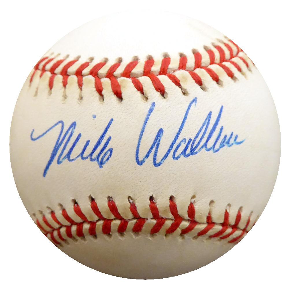 Mike Wallace Autographed Official AL Baseball New York Yankees, St. Louis Cardinals Beckett BAS #F27812 - RSA
