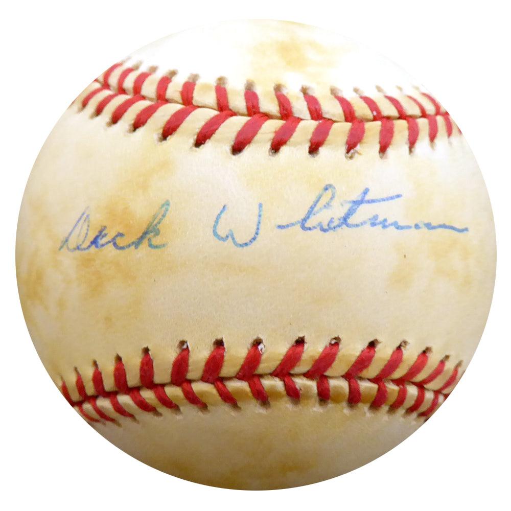 Dick Whitman Autographed Official NL Baseball Brooklyn Dodgers Beckett BAS #F27821 - RSA