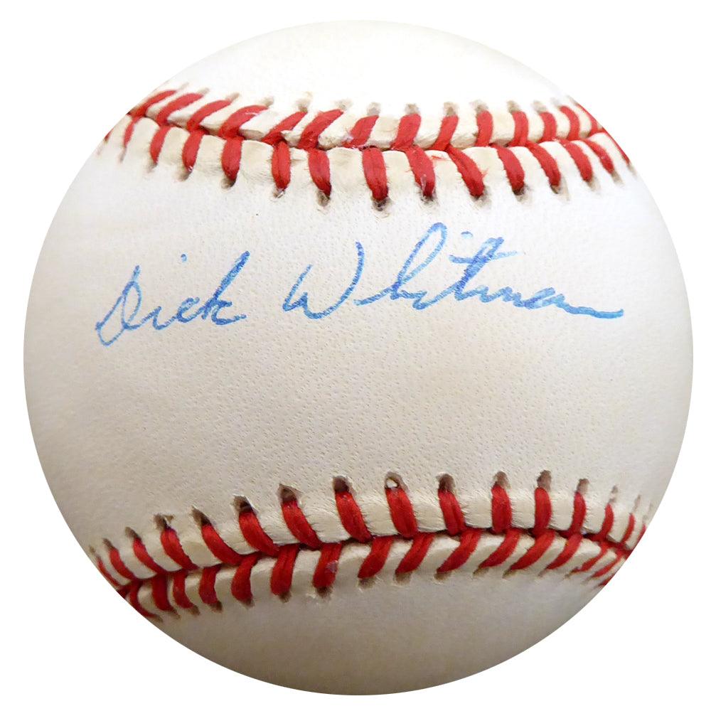 Dick Whitman Autographed Official NL Baseball Brooklyn Dodgers Beckett BAS #F27822 - RSA