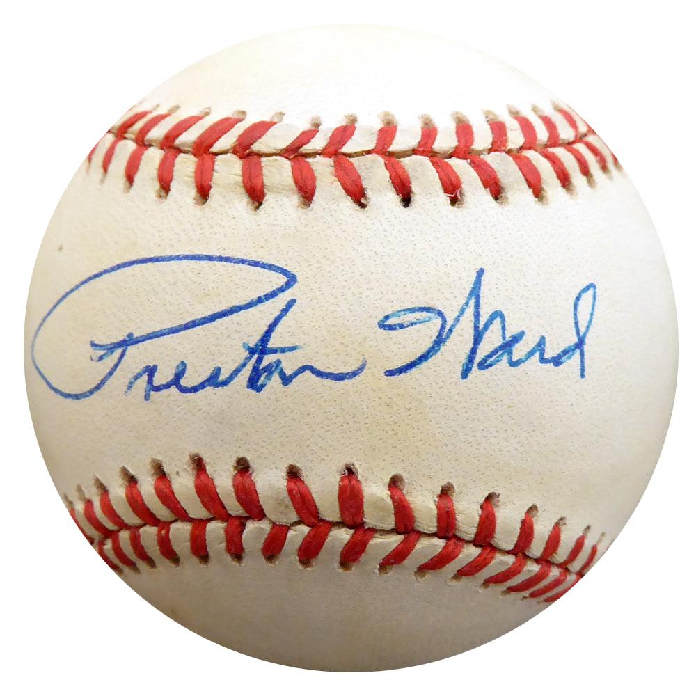 Preston Ward Autographed Official NL Baseball Brooklyn Dodgers, Chicago Cubs Beckett BAS #F27829 - RSA
