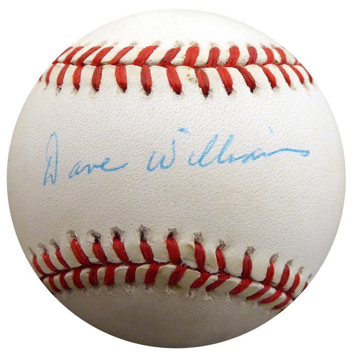 Dave "Davey" Williams Autographed Official NL Baseball New York Giants Beckett BAS #F27902 - RSA