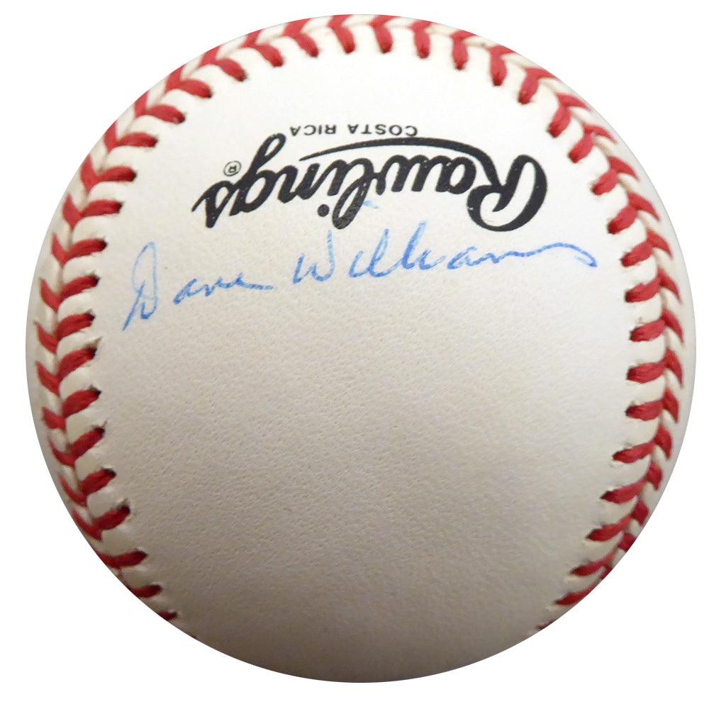 Dave "Davey" Williams Autographed Official NL Baseball New York Giants Beckett BAS #F27903 - RSA