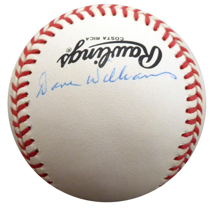 Dave "Davey" Williams Autographed Official NL Baseball New York Giants Beckett BAS #F27903 - RSA
