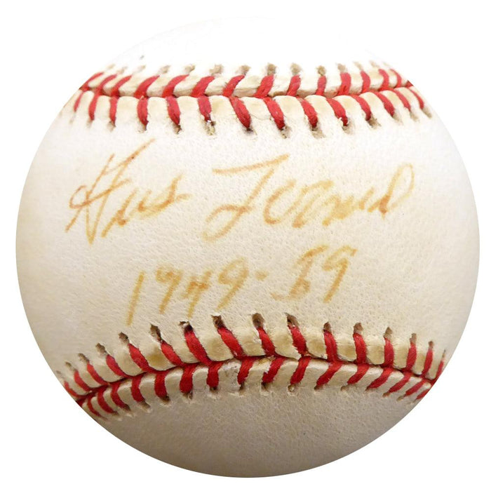 Gus Zernial Autographed Official AL Baseball Philadelphia A's "1949-59" Beckett BAS #F29523 - RSA