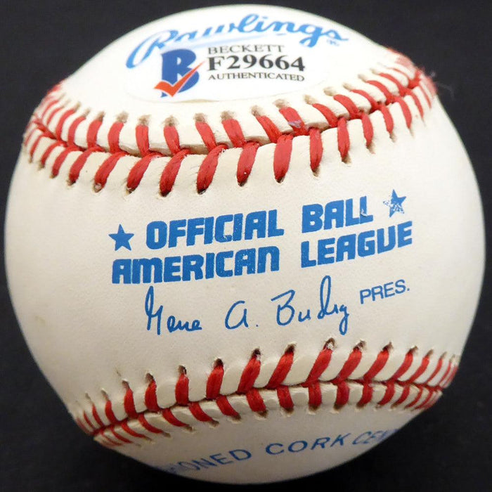 Mike Paul Autographed Official AL Baseball Chicago Cubs, Cleveland Indians Beckett BAS #F29664 - RSA