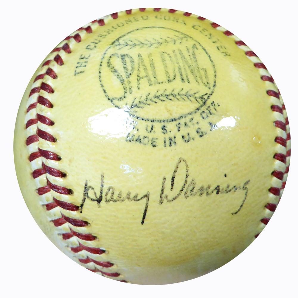 Harry Danning Autographed Official NL Frick Baseball New York Giants Vintage Beckett BAS #B26646 - RSA