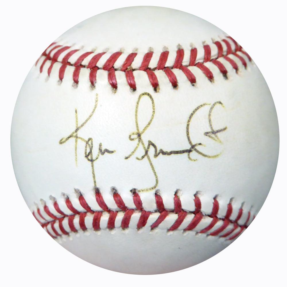 Ken Grundt Autographed Official AL Baseball Boston Red Sox Beckett BAS #B26669 - RSA