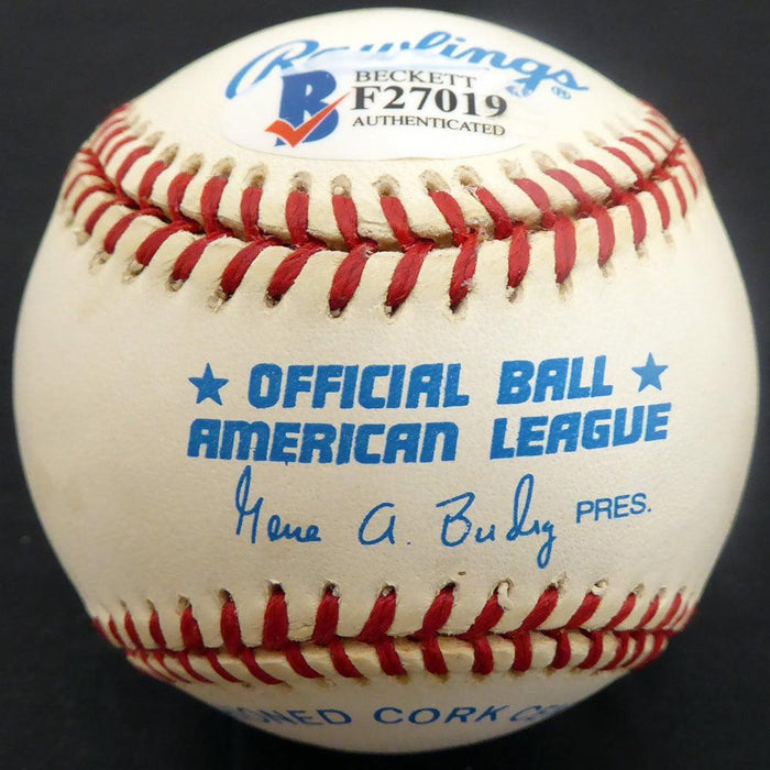 Walter Masterson Autographed Official AL Baseball Boston Red Sox, Detroit Tigers Beckett BAS #F27019 - RSA