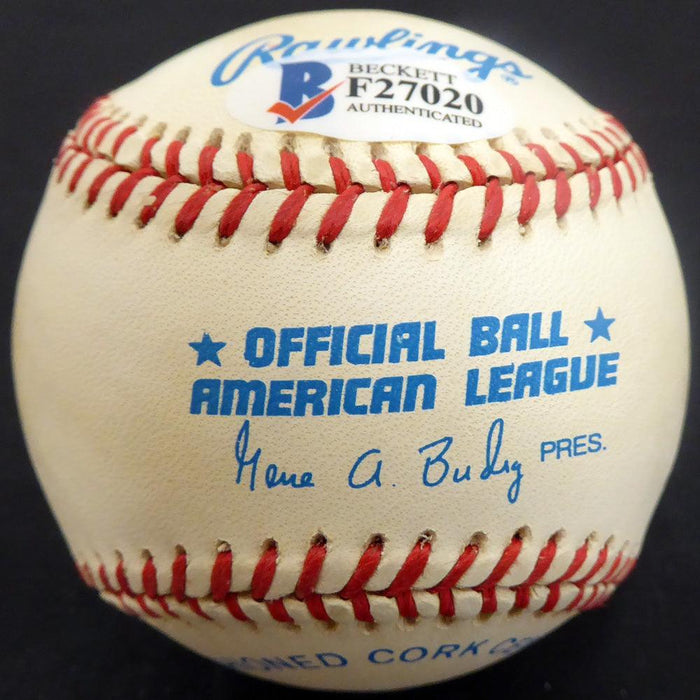 Walter Masterson Autographed Official AL Baseball Boston Red Sox, Detroit Tigers Beckett BAS #F27020 - RSA