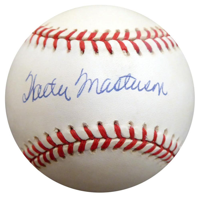 Walter Masterson Autographed Official AL Baseball Boston Red Sox, Detroit Tigers Beckett BAS #F27021 - RSA
