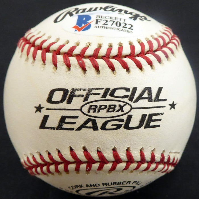 Walter Masterson Autographed Official League Baseball Boston Red Sox, Detroit Tigers Beckett BAS #F27022 - RSA