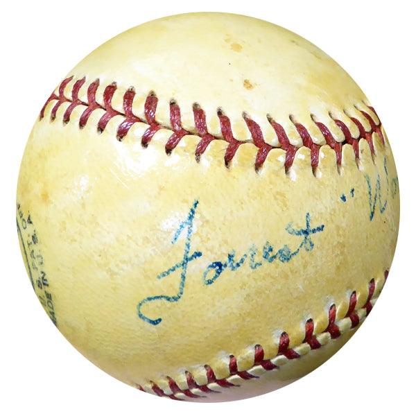 Forest "Woody" Jensen Autographed Official NL Giles Baseball Pittsburgh Pirates Vintage Beckett BAS #B26659 - RSA