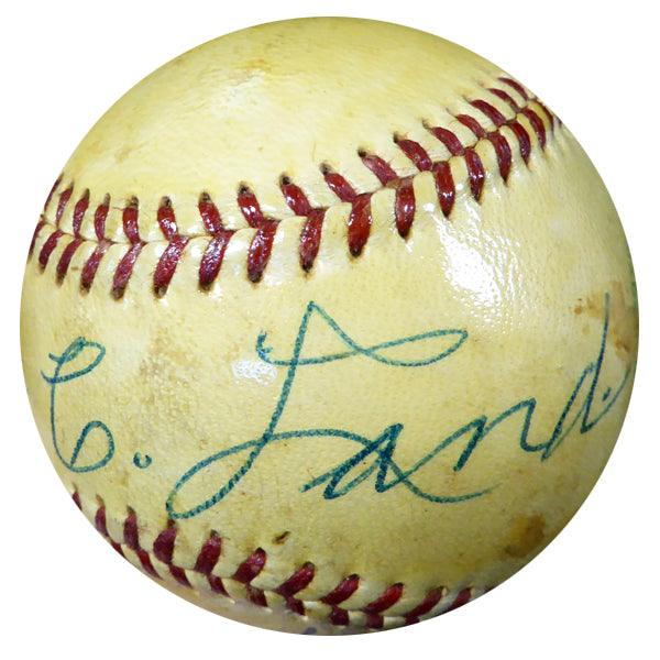 Grover Land Autographed Official AL Harridge Baseball "To My Friend Jim" Vintage Beckett BAS #B26658 - RSA