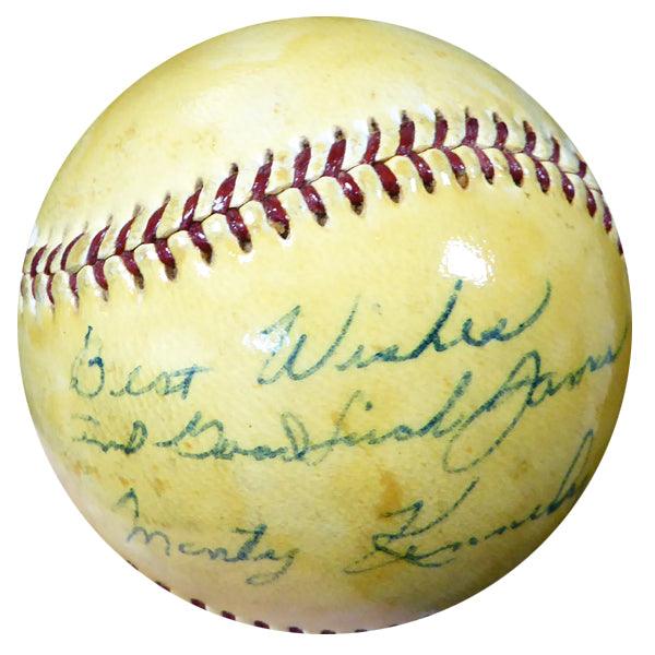 Monte Monty Kennedy Autographed Official NL Giles Baseball New York Giants Vintage Beckett BAS #B26657 - RSA