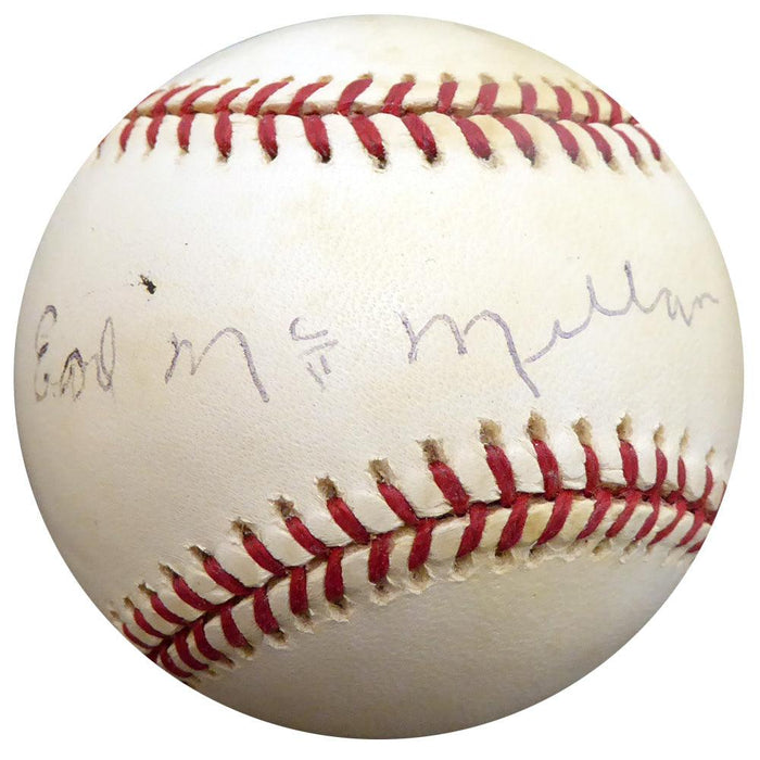 Earl McMillan Autographed Official NL Baseball Negro Leagues Beckett BAS #F27034 - RSA