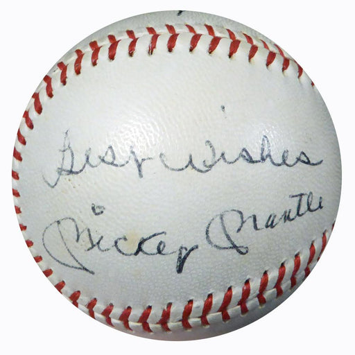 Mickey Mantle & Pedro Ramos Autographed Official AL Cronin Baseball New York Yankees Vintage Signature "Best Wishes" PSA/DNA #I73136 - RSA